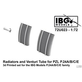 IBG 72U023 Radiators and Venturi Tube for PZL P.24A/B/C/E