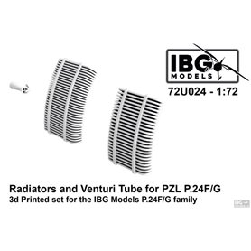 IBG 72U024 Radiators and Venturi Tube for PZL P.24F/G
