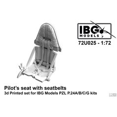 IBG 1:72 Fotel pilota z pasami bezpieczeństwa do PZ P.24A/B/C/G dla IBG