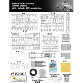 Vespid Models 1:35 Eagle IV - GERMAN UTILITY VEHICLE 2011 PRODUCTION - DELUXE EDITION