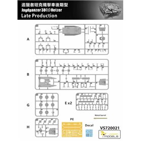 Vespid Models 720021 Jagdpanzer 38(t) Hetzer Late Production