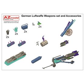 AZ Models 7860 German Luftwaffe Weapons set and Accessories
