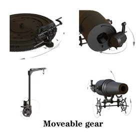 Border Model BT-030 IJA 280 cm Howitzer Russon-Japanese War 1905
