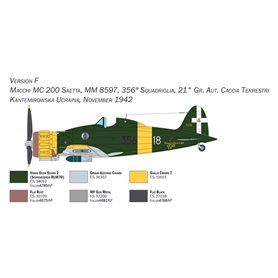 Italeri 1:48 Macchi MC.200 Serie XXI-XXIII