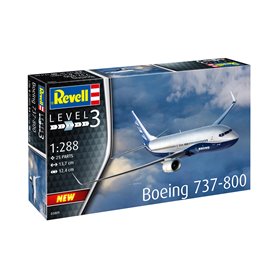 Revell 1:288 Boeing 737-800 - MODEL SET - z farbami