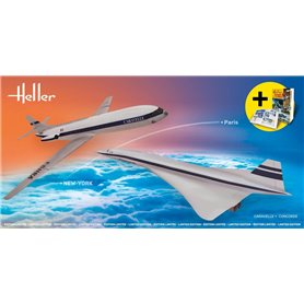 Heller 50333 Caravelle + Concorde 1/100