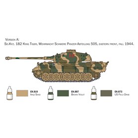 Italeri 1:72 Sd. Kfz.182 King Tiger Complete Set