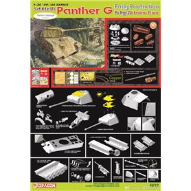 Dragon 1:35 Pz.Kpfw.V Ausf.G Panther - EARLY PRODUCTION - PZ.RGT.26 ITALIAN FRONT
