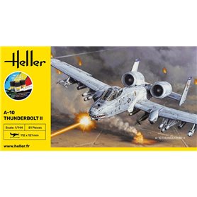 Heller 1:144 A-10 Thunderbolt II - STARTER KIT - w/paints 