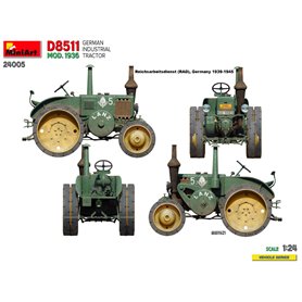 Mini Art 1:24 D8511 Model 1936 - GERMAN INDUSTRIAL TRACTOR