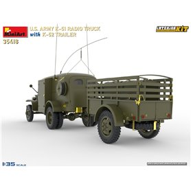 Mini Art 1:35 US Army K-51 - RADIO TRUCK W/K-52 TRAILER - INTERIOR KIT