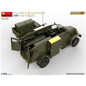Mini Art 1:35 US Army K-51 - RADIO TRUCK W/K-52 TRAILER - INTERIOR KIT