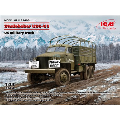 ICM 1:35 Studebaker US6-U3 - US MILITARY TRUCK