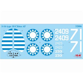 ICM 32006 I-16 Type 10 WWII China Guomindang AF Fighter