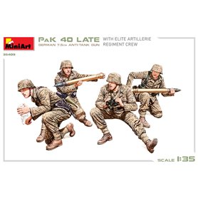 Mini Art 35409 PaK 40 LAte German 7,5 cm Anti-Tank Gun With Elite Artillery Regiment Crew