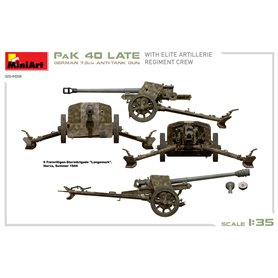 Mini Art 35409 PaK 40 LAte German 7,5 cm Anti-Tank Gun With Elite Artillery Regiment Crew