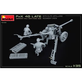 Mini Art 35409 PaK 40 LAte German 7,5 cm Anti-Tank Gun With Elite Artillery Regiment Crew