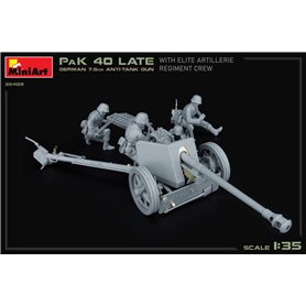 Mini Art 35409 PaK 40 LAte German 7,5 cm Anti-Tank Gun With Elite Artillery Regiment Crew