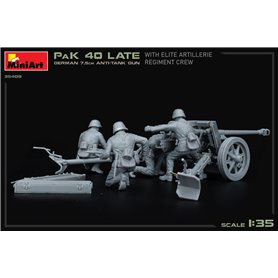 Mini Art 35409 PaK 40 LAte German 7,5 cm Anti-Tank Gun With Elite Artillery Regiment Crew