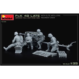 Mini Art 35409 PaK 40 LAte German 7,5 cm Anti-Tank Gun With Elite Artillery Regiment Crew