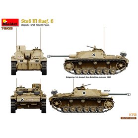 Mini Art 1:72 Sturmgeschutz StuG.III Ausf.G - MARCH 1943 ALKETT PRODUCTION
