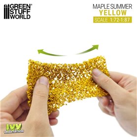 Green Stuff World Ivy sheets - Maple Autumm 1:72/1:87 Yellow