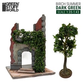 Green Stuff World BIRCH SUMMER DARK GREEN - LARGE