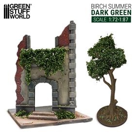 Green Stuff World BIRCH SUMMER DARK GREEN - SMALL