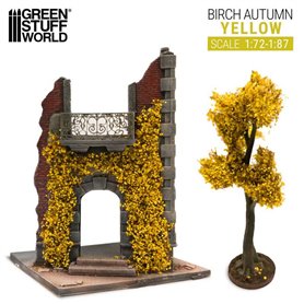 Green Stuff World Ivy sheets - Birch Autumm 1:72/1:87 Yellow