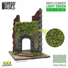 Green Stuff World Ivy sheets - Birch Summer 1:72/1:87 Light green