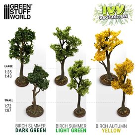 Green Stuff World Ivy sheets - Birch Summer 1:72/1:87 Light green