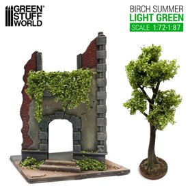 Green Stuff World Ivy sheets - Birch Summer 1:72/1:87 Light green