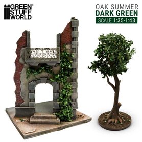Green Stuff World Ivy sheets - Oak Summer 1:35/1:43 Dark green