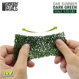 Green Stuff World Ivy sheets - Oak Summer 1:72/1:87 Dark green