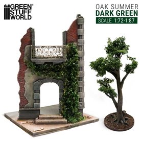 Green Stuff World Ivy sheets - Oak Summer 1:72/1:87 Dark green