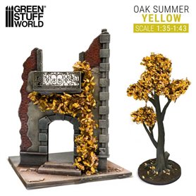 Green Stuff World Ivy sheets - Oak Autumm 1:35/1:43 Yellow
