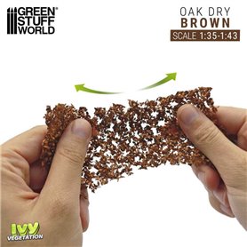 Green Stuff World Ivy sheets - Oak Dry 1:35/1:43 Brown