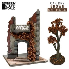 Green Stuff World Ivy sheets - Oak Dry 1:35/1:43 Brown