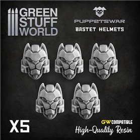 Green Stuff World BASTET HELMETS - 5szt.