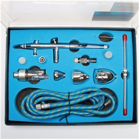 Aerograf TG 186K 0,2+0,3+0,5 mm + wąż + szybkozłączka – outlet