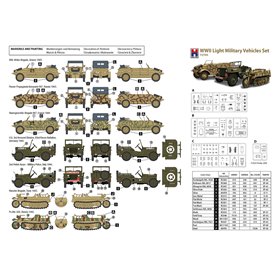 Hobby 2000 72705 WWII Light Military Vehicles Set