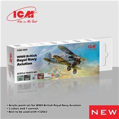 ICM 3050 Acrylic Paints Set WWII British Royal Navy Aviation