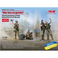 ICM 1:35 WAR HAS NO GENDER - FEMALE SERVICEMAN OF THE ARMED FORCES OF UKRAINE 