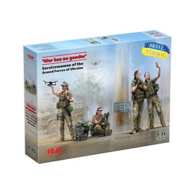 ICM 1:35 WAR HAS NO GENDER - FEMALE SERVICEMAN OF THE ARMED FORCES OF UKRAINE