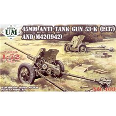 UMMT 1:72 45MM ANTI0TANK GUN 53-K (1937) AND M42(1942) 