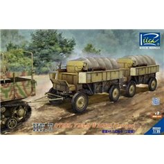 Riich 1:35 HF.7 STEEL FIELD WAGON (TRAILER)