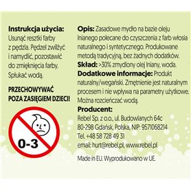 Rebel Mydło do pędzli modelarskich roślinne - 110ml