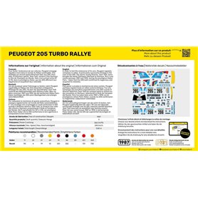 Heller 56189 Starter Kit - Peugeot 205 Turbo Rally - STARTER KIT - z farbami
