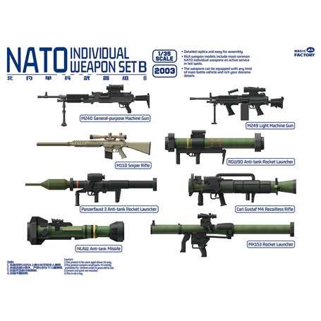 Magic Factory 2003 NATO Individual Weapon Set B 1/35