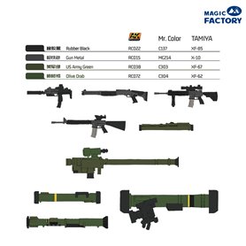 Magic Factory 1:35 NATO INDIVIDUAL WEAPON SET B